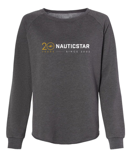 NauticStar 20th Women's Crewneck Sweatshirt - Grey
