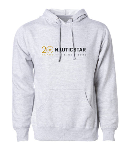 NauticStar 20th Men's Hooded Sweatshirt - Grey
