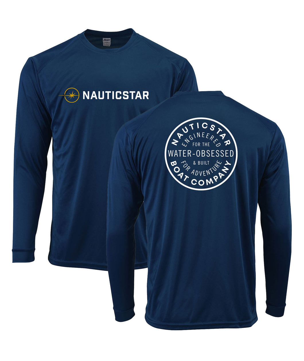 NauticStar UPF Crewneck Long Sleeve Shirt - Navy